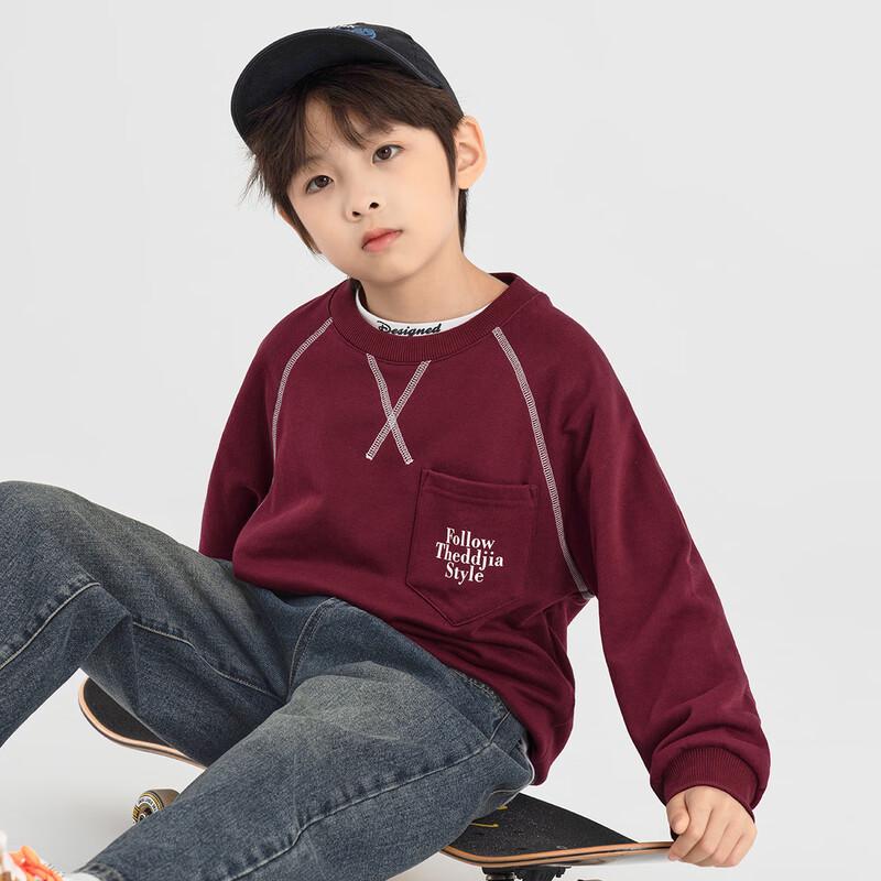 Boys' Fashion Color Block Pullover Sweatshirt