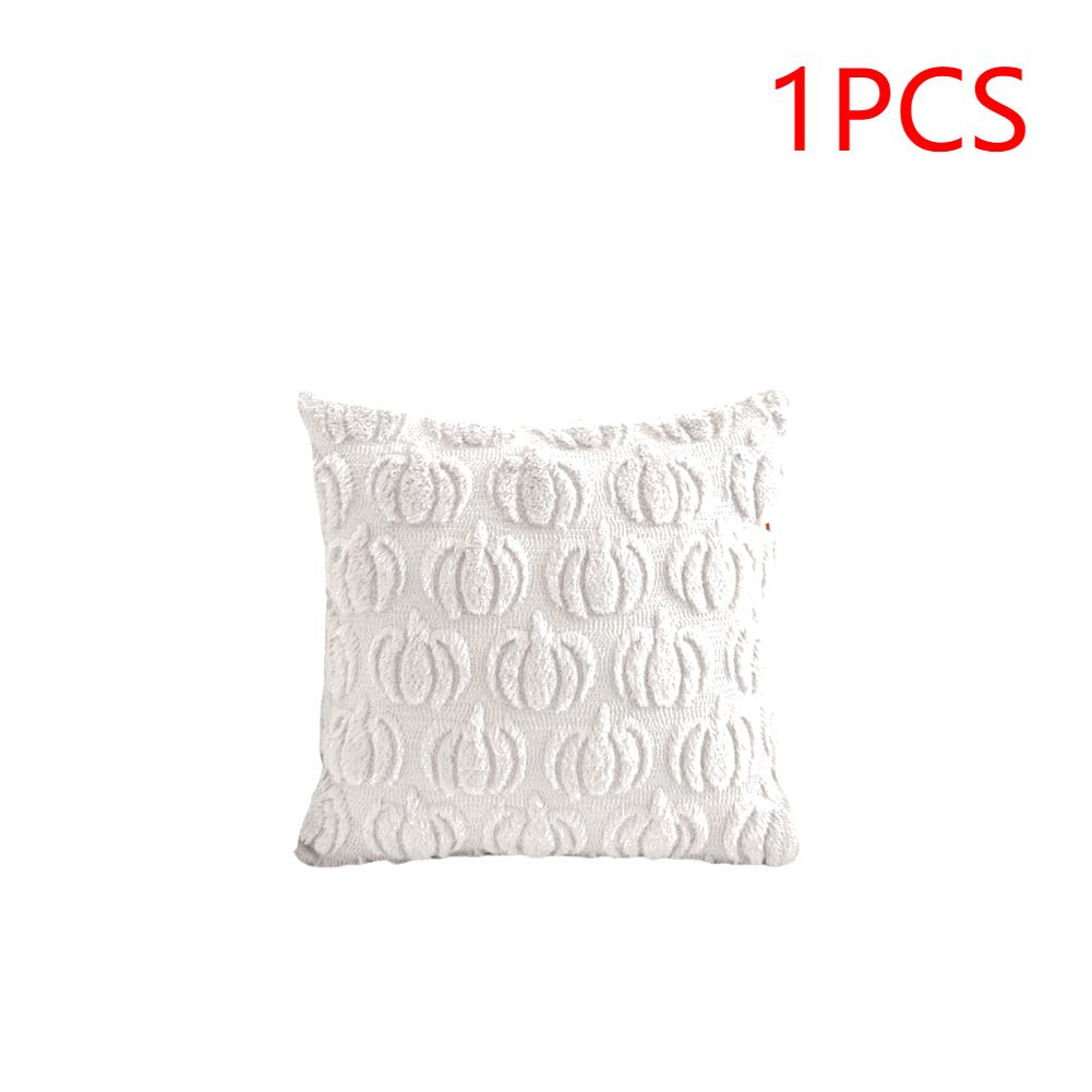 1-4PCS Halloween Ghost Pumpkin Pillowcase Washable Soft Pillow Case  Faux Fur Pillowcase for Festive Home Accent Bedroom Home De