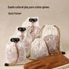 Deerskin Suede Gloves & Bead-Polishing Bag for Antique Handling & Patina Tools
