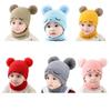 Toddler Solid Color Knitted Winter Hats Toddler Beanies Hat Soft Winter Warm Boys and Girls Caps for Newborn Baby