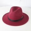 Vintage Gentleman Klobouk Jazzový klobouk v anglickém stylu s nastavitelným páskem Pokrývka s kopulovitým designem pro každodenní párty