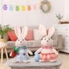 Cute Easter Decorative Rabbit Plush Easter Rabbit Doll Easter Eggs Bunny Festival Decoration