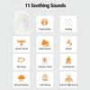 Portable Baby Stroller Rocker Sleep Soothing Device with Night Light Bluetooth Speaker White Noise Vibration Adjustment Function