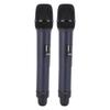 Wireless Microphone Karaoke Mic Dual Handheld Dynamic System with Rechargeable Receiver for Party Church Meeting