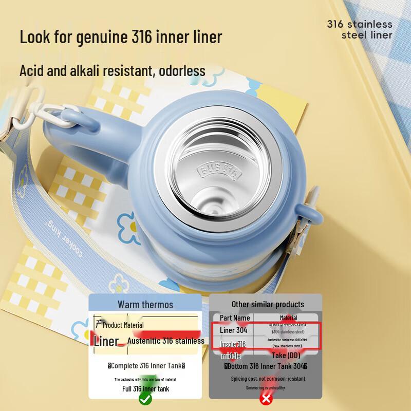 

COOKER KING 316 Stainless Steel 800ml Insulated Water Bottle