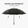 Golf Big Umbrella for Men Business Automatic Long Umbrella Windproof Strong Large Wooden Handle Rain Umbrellas