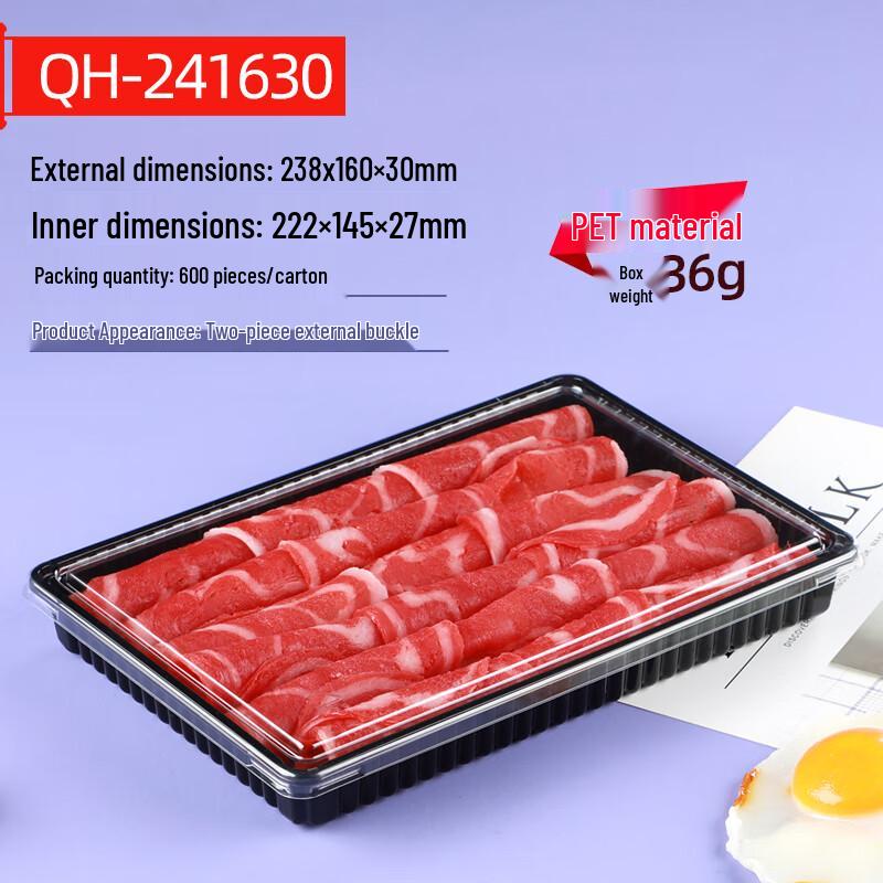Shixun PET Meat Roll Packaging Boxes (100 Count)