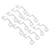 50PCS Fence Panel Clips 304 Stainless Steel Garden Railing Fixing Clamps for Fencing Installation