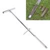 Soil Probe, Stainless Steel Soil Sample Probe, Soil Sampler with Foot Pedal and 2 Sample Bags, Soil Probe Rod for Sampling, Plant Care, Garden, Farm,