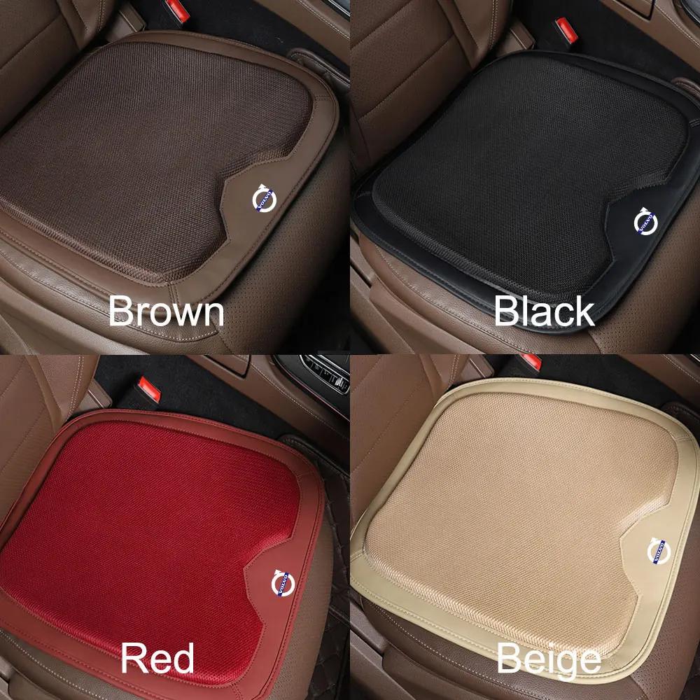 Steering Covers 1PCS Car Seat Cushion Breathable Anti-slip Car Badge Protective Pad For Volvo RDESIGN XC90 XC60 XC40 XC70 XC80 S