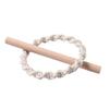 6Pcs Set Nordic Solid Wood Stick Thick Cotton Rope Simple Binding Rings Bedroom Living Room Decoration Curtain Buckles
