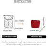EverToner Soft Felt Liner Insert for Cha-el 22p Bucket Bag Structures the Bag Organizes Belongings Protection