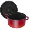 Cocotte Zwilling Staub, Round, 22 Cm, Cherry Red, 2.6 L (40509-825-0)