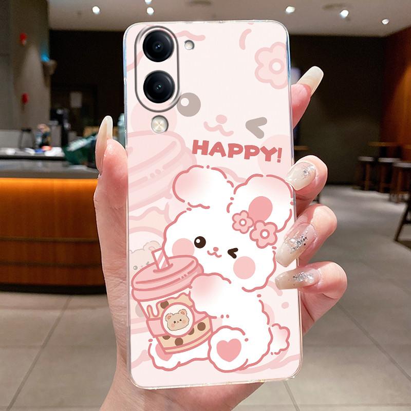 Casing For Vivo Y04 Case Luxury Dragon Cute Cool Boys Girls Back Cover For VivoY04 Vivo Y 04 Y29s Y29t 5G Transparent Phone Case