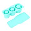 Silicone Ice Cube Tray for Universal Tumbler Cup 20 30 40oz 3 Star Shaped Hollow Ice Mold Maker