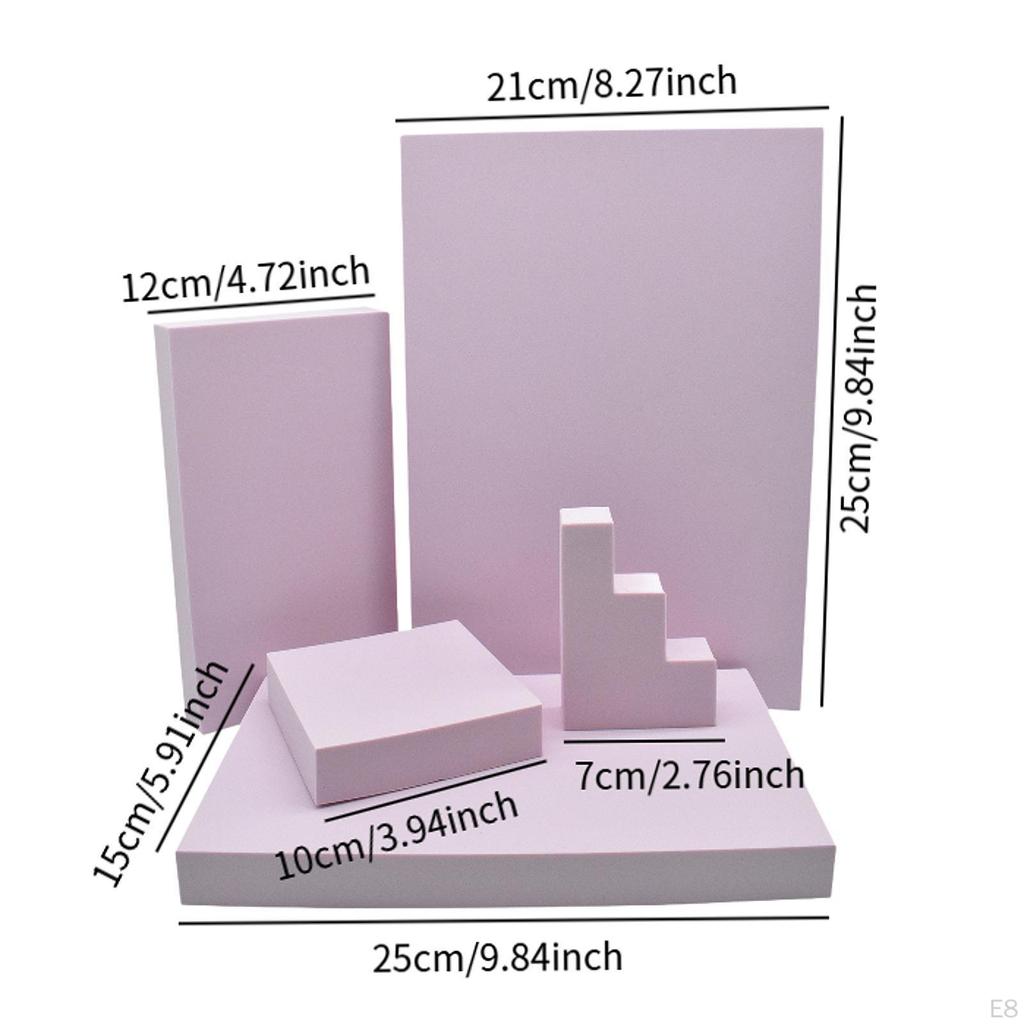 5 Geometric Foam Blocks for Photography, Ideal Product Photography. Accessories