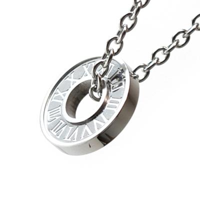 Halskette Römische Zahl Ring Anhänger Kette Schmuck Geschenk Accessoire Attraktives Accessoire [Indie] Herren (Nr. 3Römischer Ring)