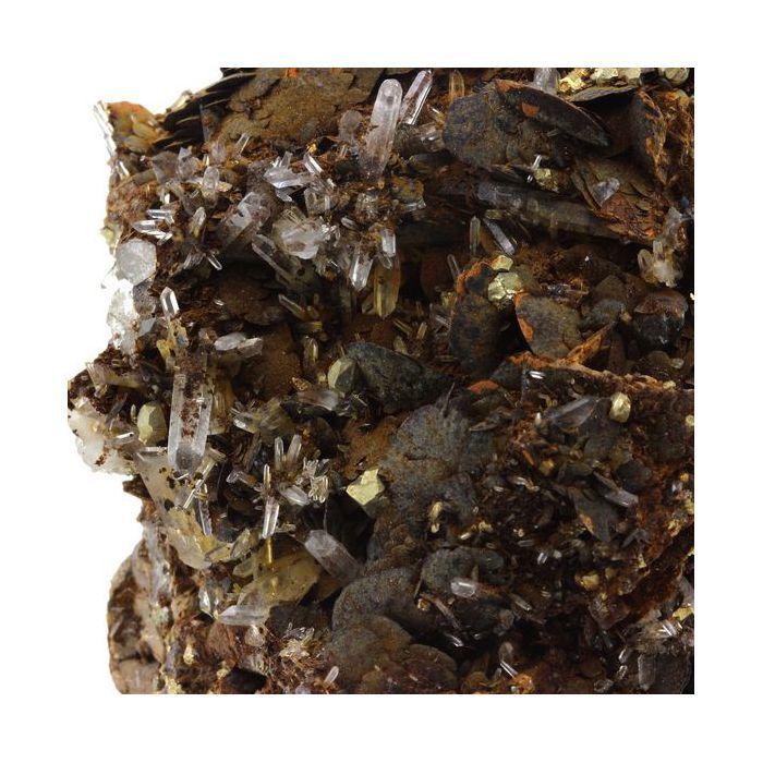 Pierres et Minéraux. Siderite, Quartz , Pyrite. 1076.0 ct. Mésage Mine, Saint-Pierre-de-Mésage, France.