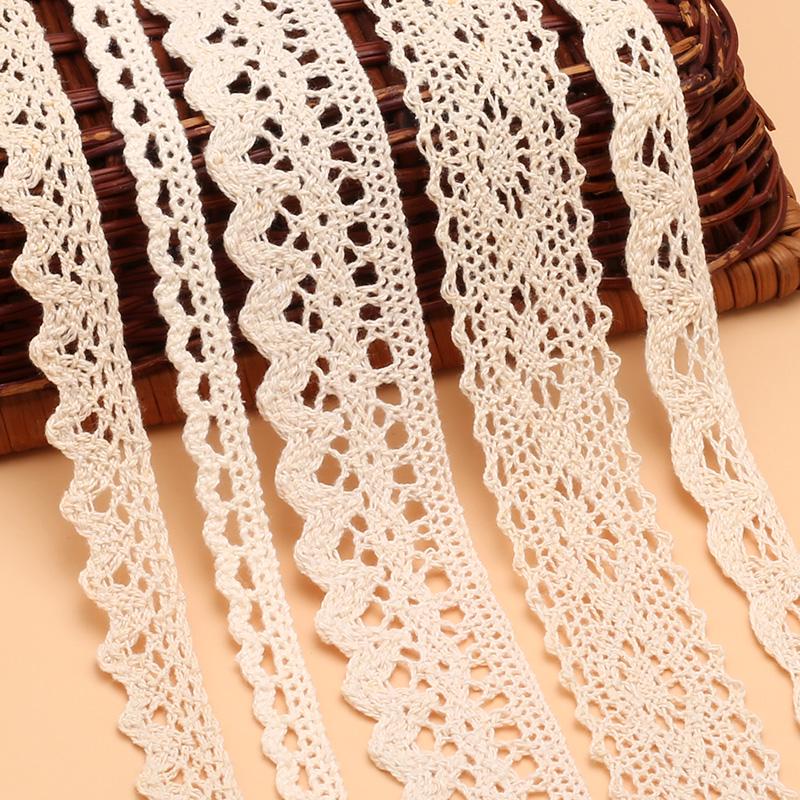 Cotton Knitted Lace Trim for DIY Crafts and Home Decor