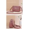 New large-capacity artificial leather embroidery thread shoulder messenger women's bag
