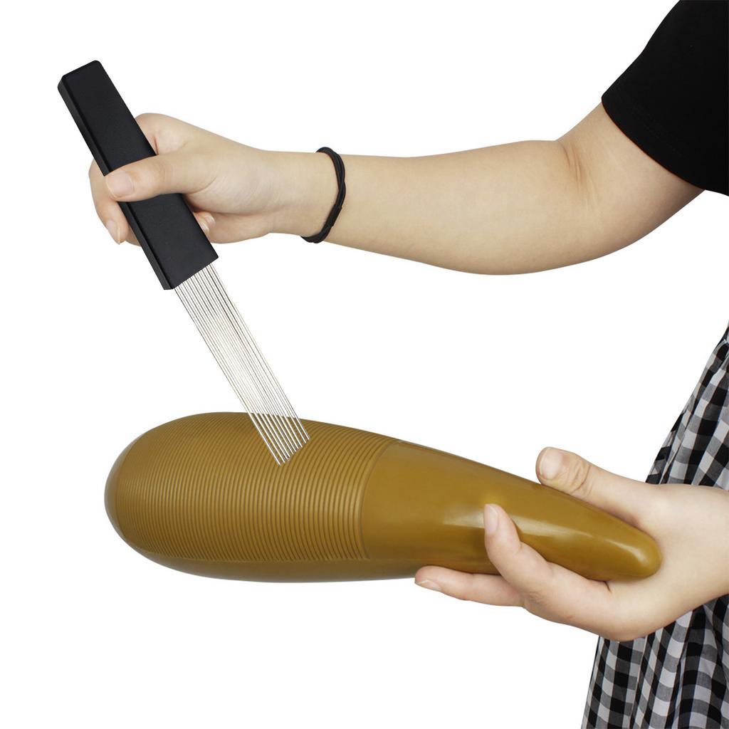 Guiroinstrument med 1 skrape Bærbar fiskformet latinsk perkusjonsinstrument Interessant