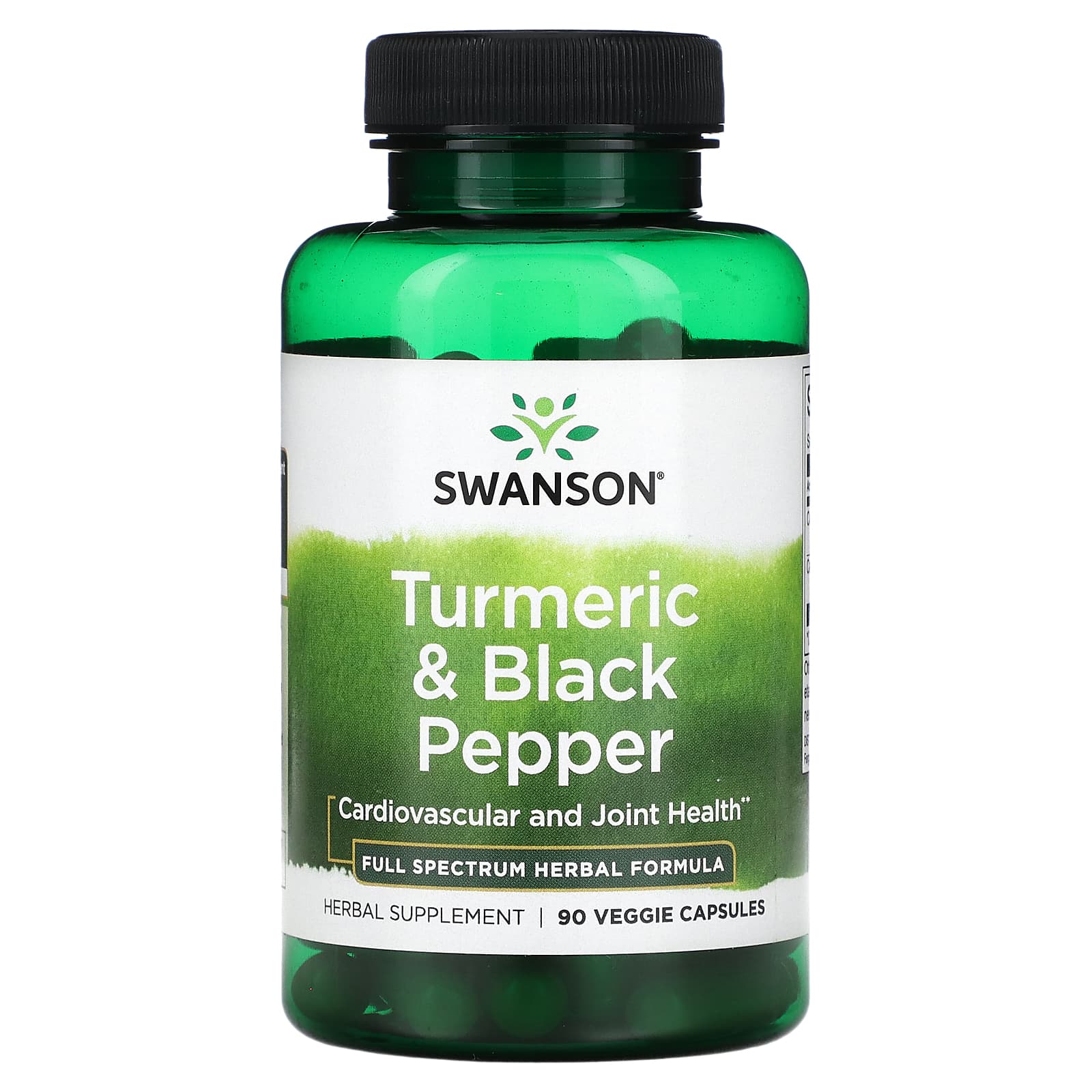 

Turmeric & Black Pepper, Veggie Capsules 90