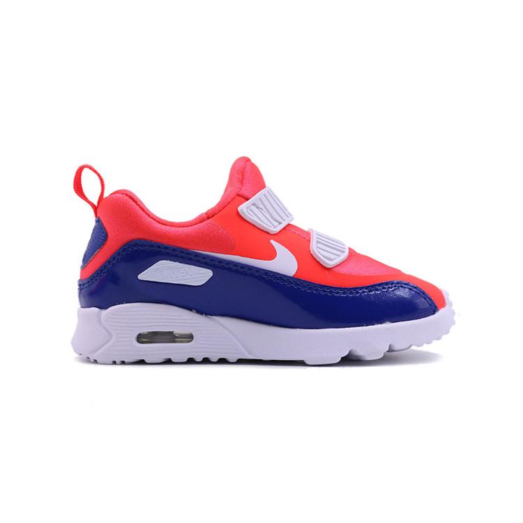 Nike Malé 90 Protiskluzové Tlumení Nízké Běžecké Boty Červená Modrá Bílá Kojenci A Batolata 881924-604