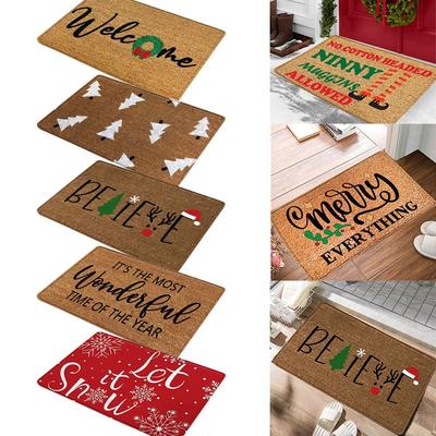 Anti-skid Sofa Kitchen Bedroom Front Door Carpet Christmas Blanket Door Mat Bedside Mat