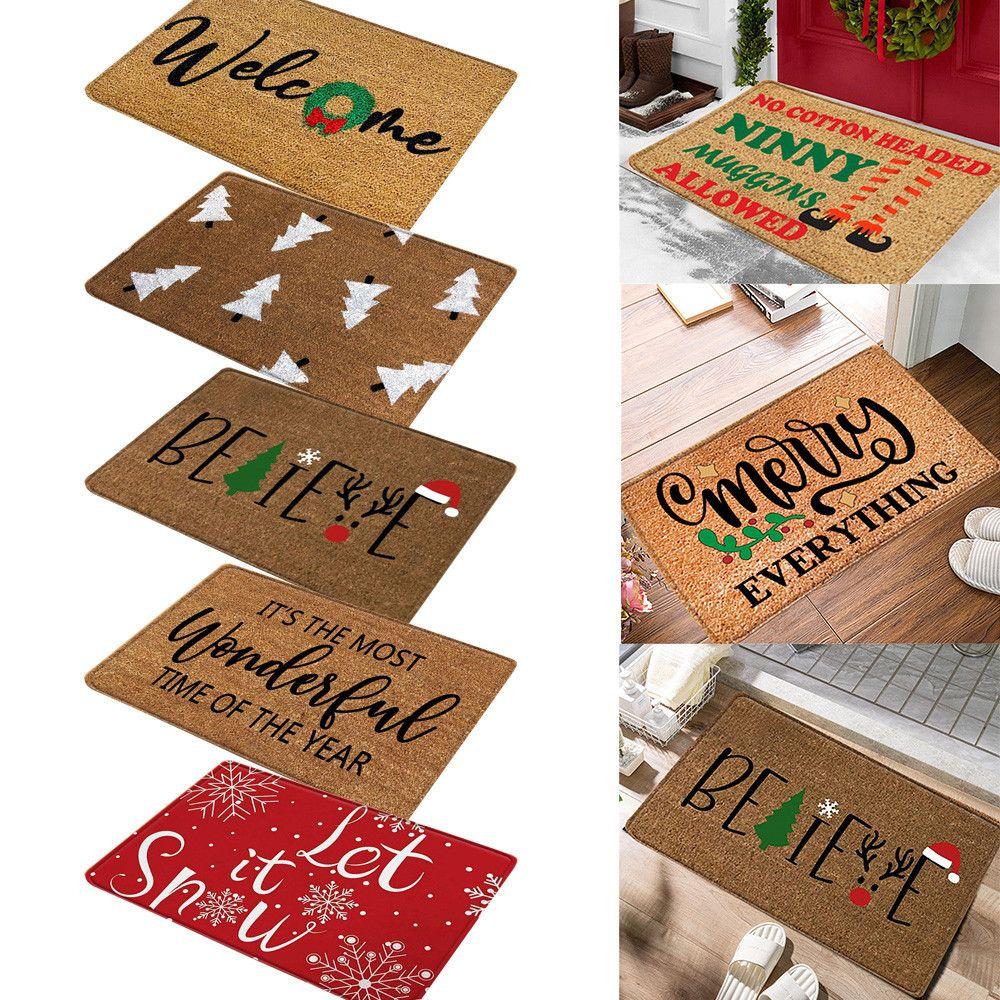 Indoor Outdoor Sofa Kitchen Bedroom Front Door Carpet Bedside Mat Door Mat Christmas Blanket