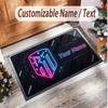 Personalized Crystal Velvet Carpet Atletico Madrid FC Pattern Non Slip Floor Rug