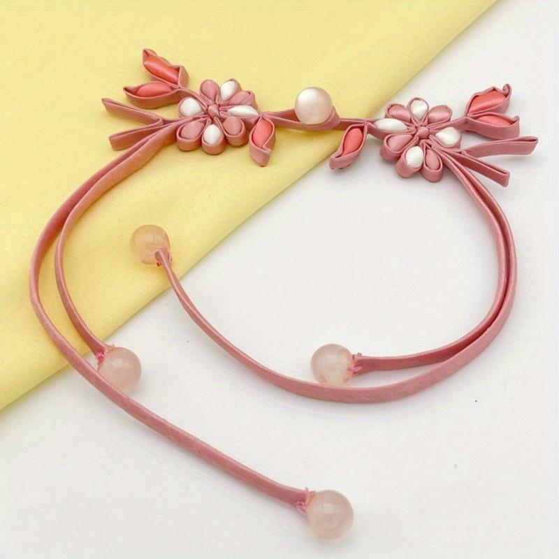 1pc Cheongsam Buckles, Dress Buckles, High-end Long-tail Tassel Buckles, Flower Buckles, Buckles.