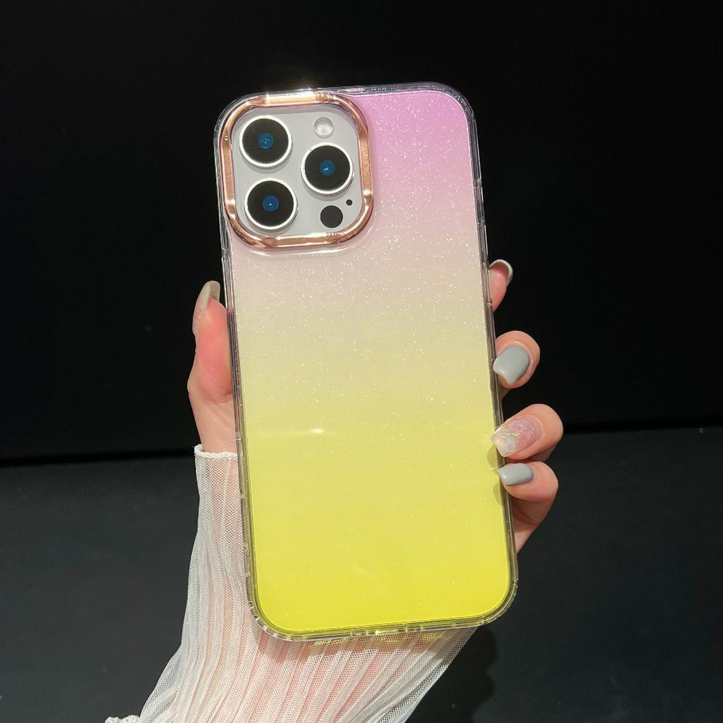 For iPhone 16 Pro Max Case Dual Color Gradient Soft TPU Phone Case