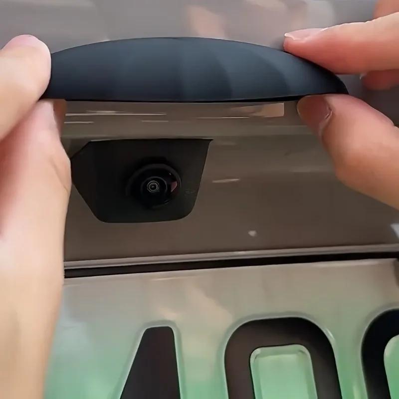 Universal Car Rearview Camera Rain Cover - Silicone Weatherproof Protector for Rearview Mirror Decoration & Weather Protection