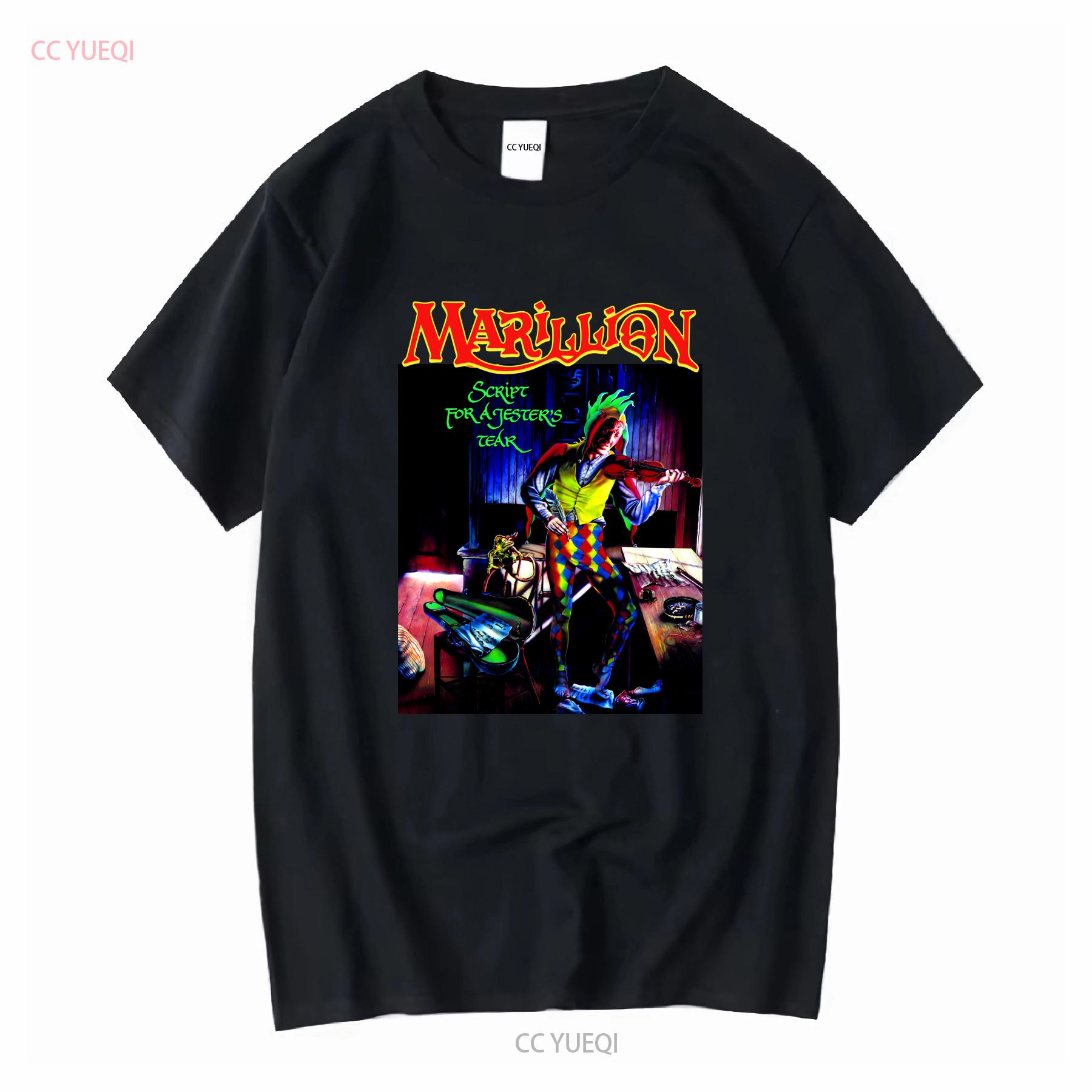 

NWT Marillion Script for a Jesters Tear English Progressive Rock T Shirt S 4XL long or short sleeves vintage Washed graphic 4XL