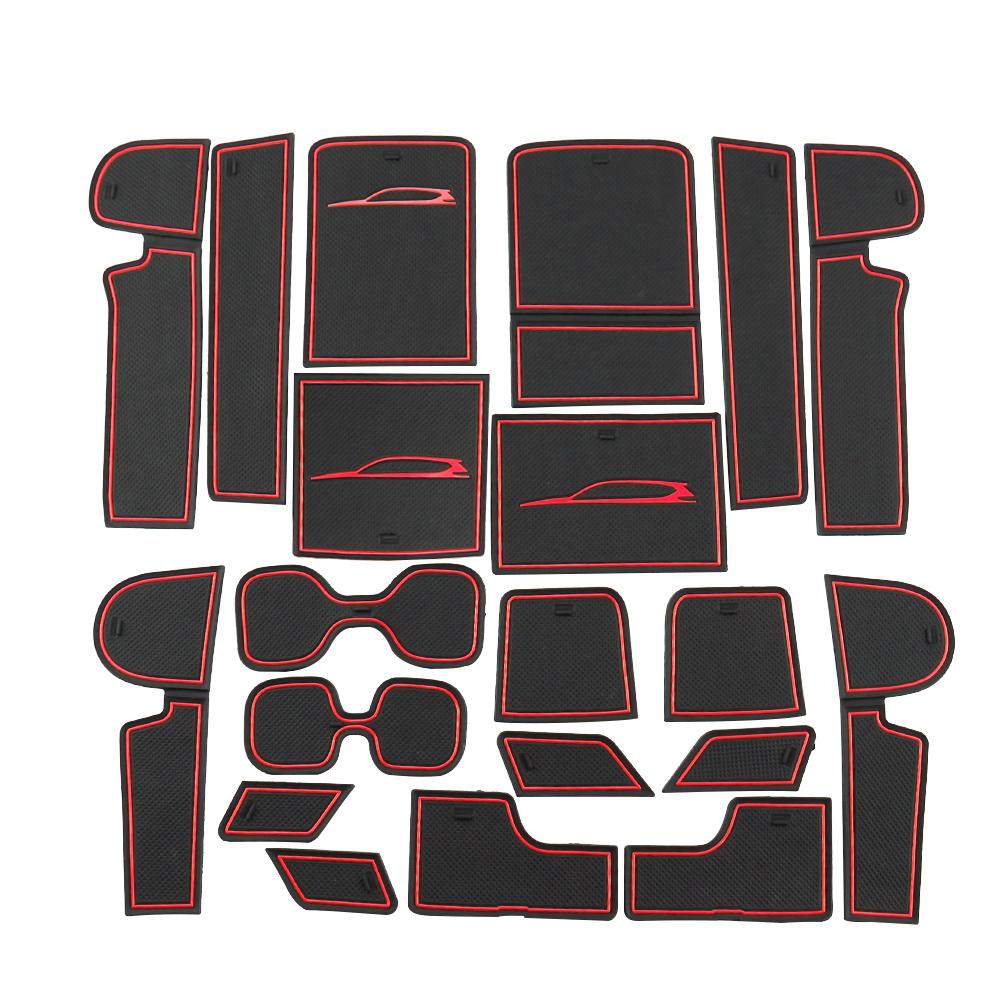 Gate Slot Mats For HONDA CR-V CRV 2017 - 2019 Interior Accessories Anti-Slip Rubber Door Pad Cup Holder Non-slip Mat