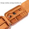 Juntan Hard Travel Watch Case Storage Organizer for Watches and Zippered PU Leather Watch Travel Box for Ring and Watch Storage for Men and Women