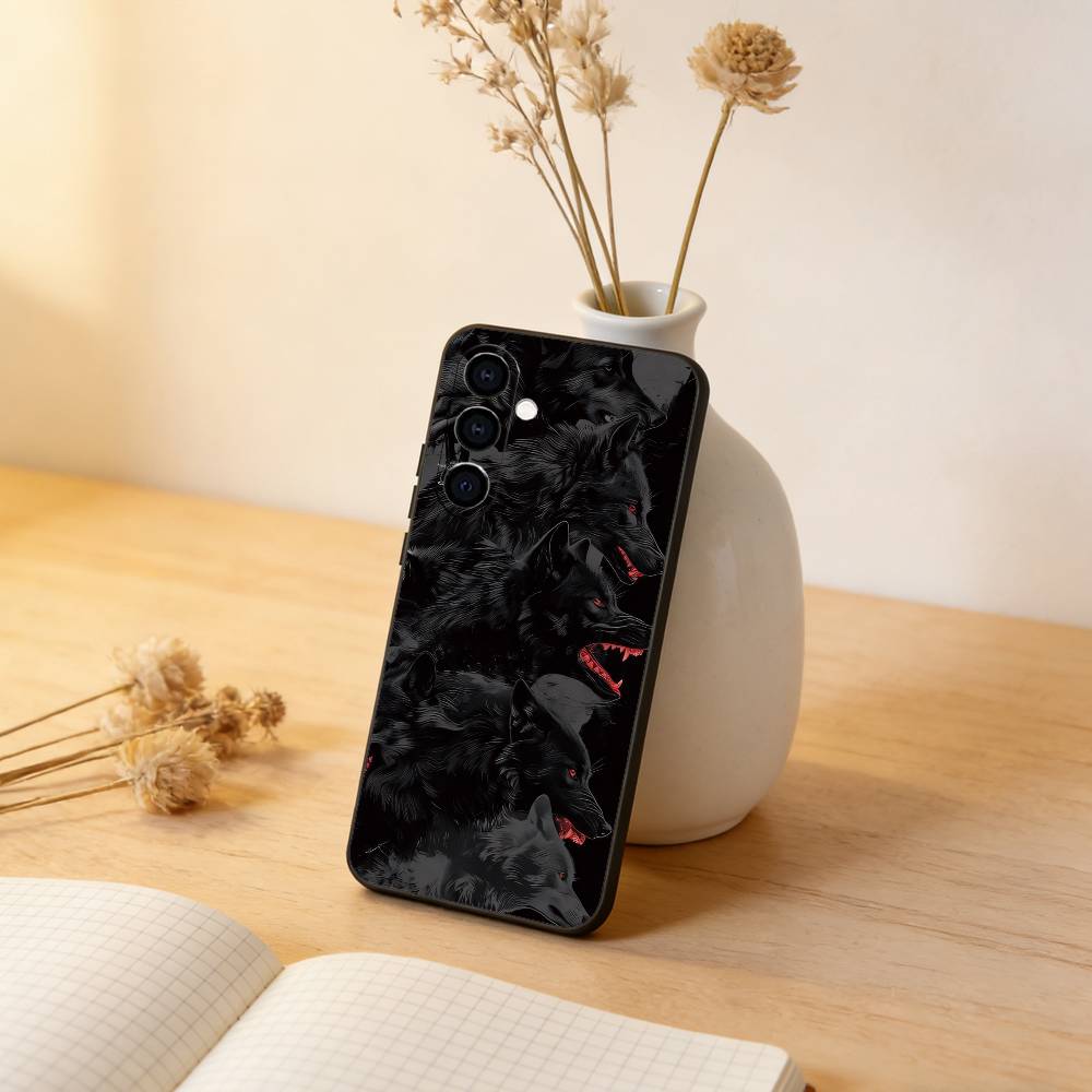 

The Wolf Phone Case For Samsung Galaxy A73,A72,A71,A70,A53,A52,A51,Others Soft Black Cover Samsung a73 5g