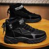 Men's Platform Boots Fashion Desert Boots New Comfortable Non-slip Hiking Shoe High Top All-match Work Boots Bota Masculina