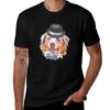 Cute Dog Aussie Blue Merle with Top Hat and Bow Tie Australian Shepherd TShirt Running Gym Short Sleeve Sports Tee