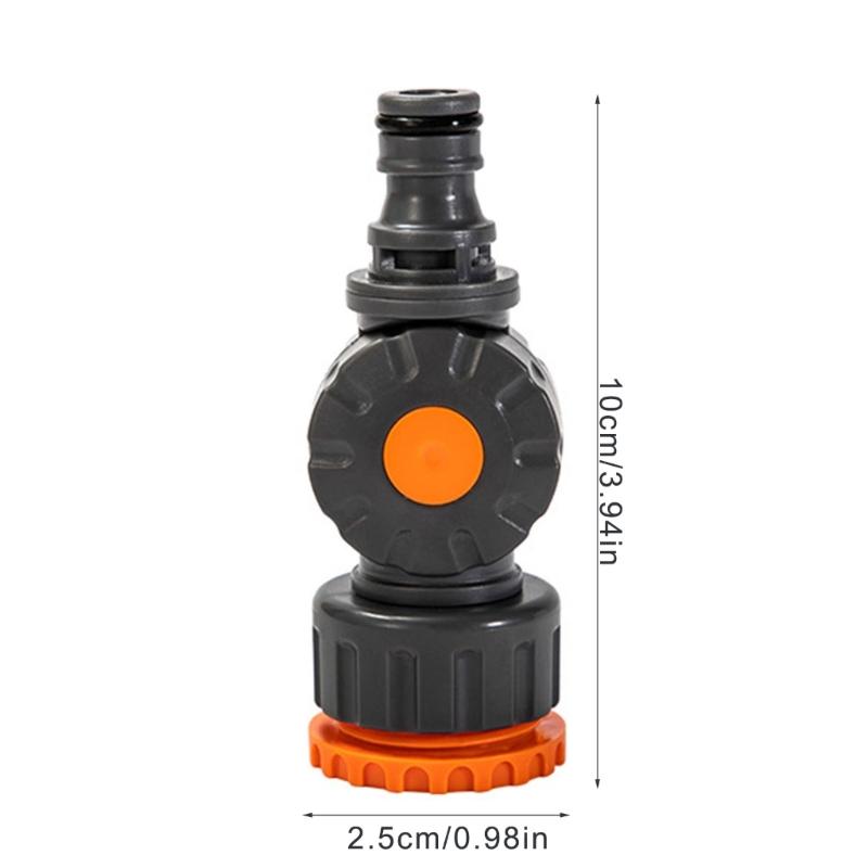 Multipurpose Corrosion Resistant Rotating Spout Connector Featuring On Off Control Valves And 6 Point Thread Design