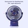 Small Fan 5-Speed Adjustable & 3-Mode Night Light USB Rechargeable Mini Fan for Outdoor 360° Rotatable Clip/Stand/Hang Design