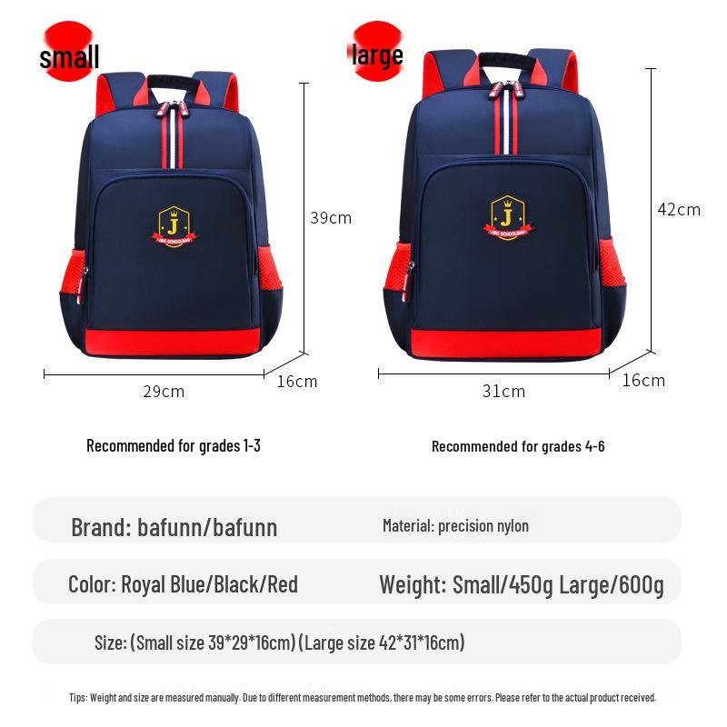 British-Style Children's Schoolbags - Lightweight Backpacks for Primary Students (Ages 6-12, Grades 1-6) Boys & Girls