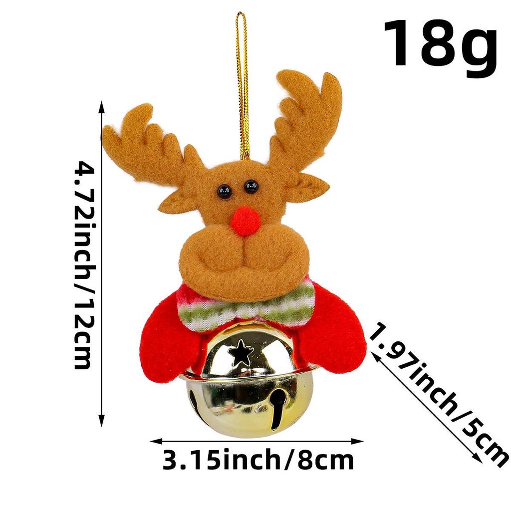 Santa Claus Doll Christmas Tree Ornaments with Bell - Festive Decor & Small Gifts