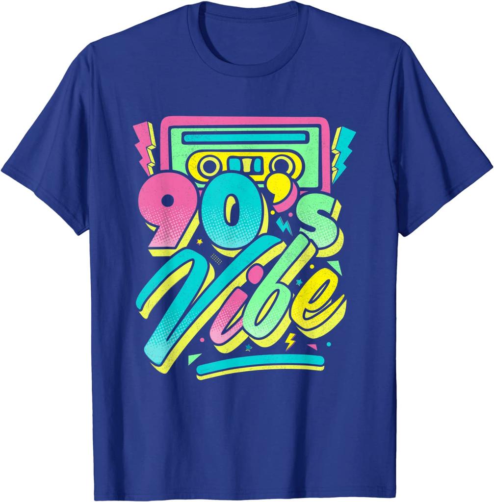90s Vibe Vintage Retro Costume Party Nineties Unisexs Womens TShirt Music Lover Cool 90s Costume Funny Graphic Tee Tops Gifts