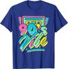 90s Vibe Vintage Retro Costume Party Nineties Unisexs Womens TShirt Music Lover Cool 90s Costume Funny Graphic Tee Tops Gifts