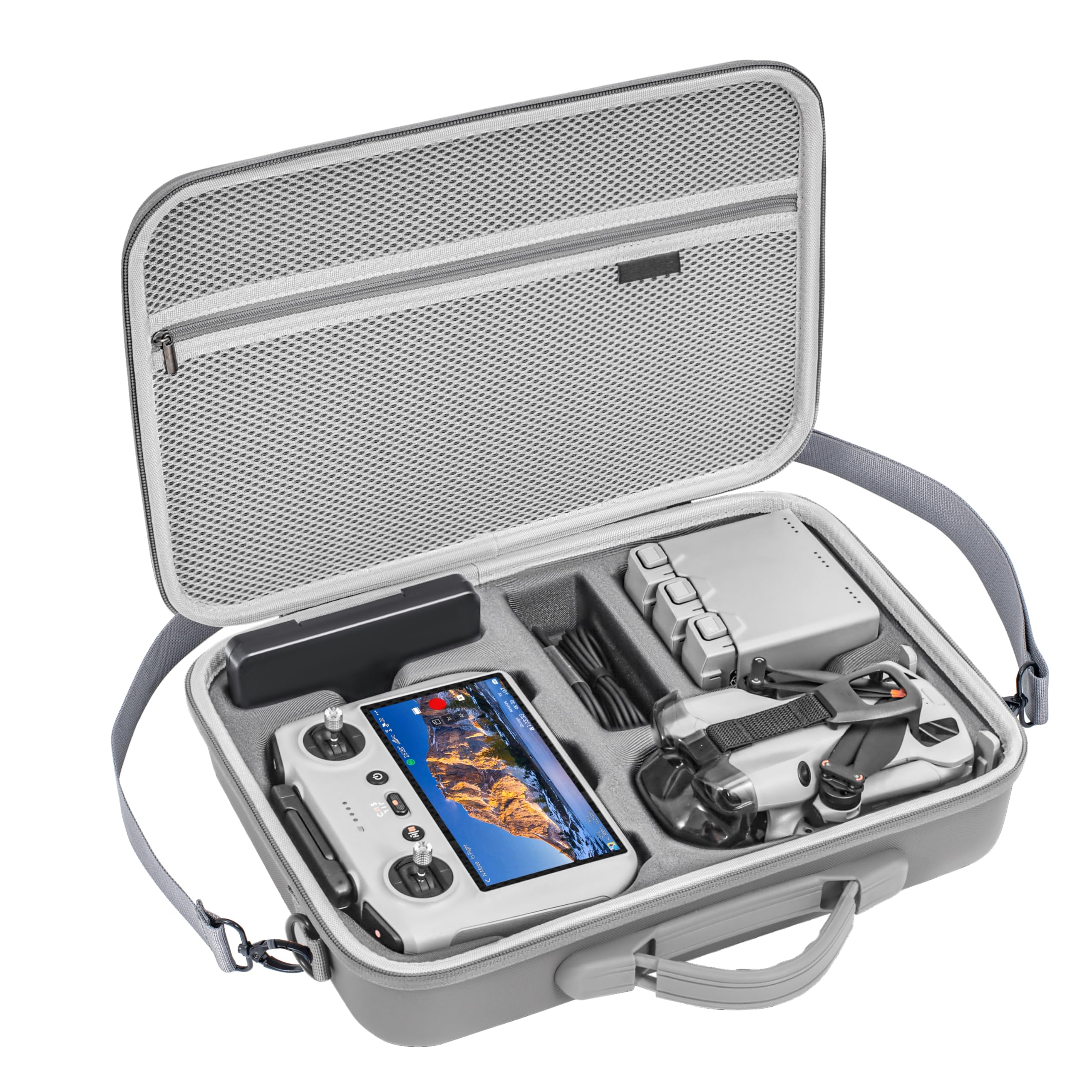 

STARTRC DJI Mini 5 Pro Mini 5 Pro Fly More Combo Портативний Дрон PU Портативний Чохол для перенесення Повний Пилозахисний Чохол, Сумка, Сумка, Чохол, Аксесуари, Чохол, сірий колір