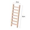 50pcs DIY Mini Wooden Step Ladder Miniature Handcraft Micro Landscape Ornament Fairy Home Decoration Garden Supplies