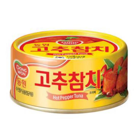 

DONGWON Острый тунец «Гочу» (Тунец с корейским красным перцем) (5 вариантов) # 250g x 1 can