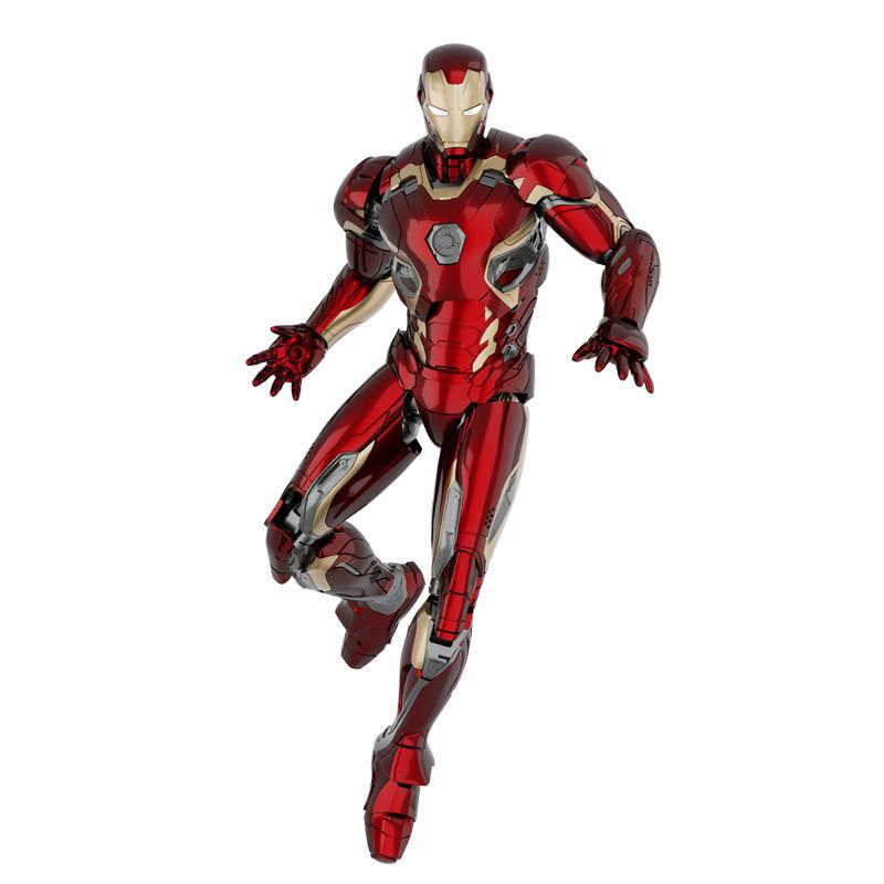 Iron Man, Spider-Man, Deadpool, Movable Assembled Figure 1/12 Model