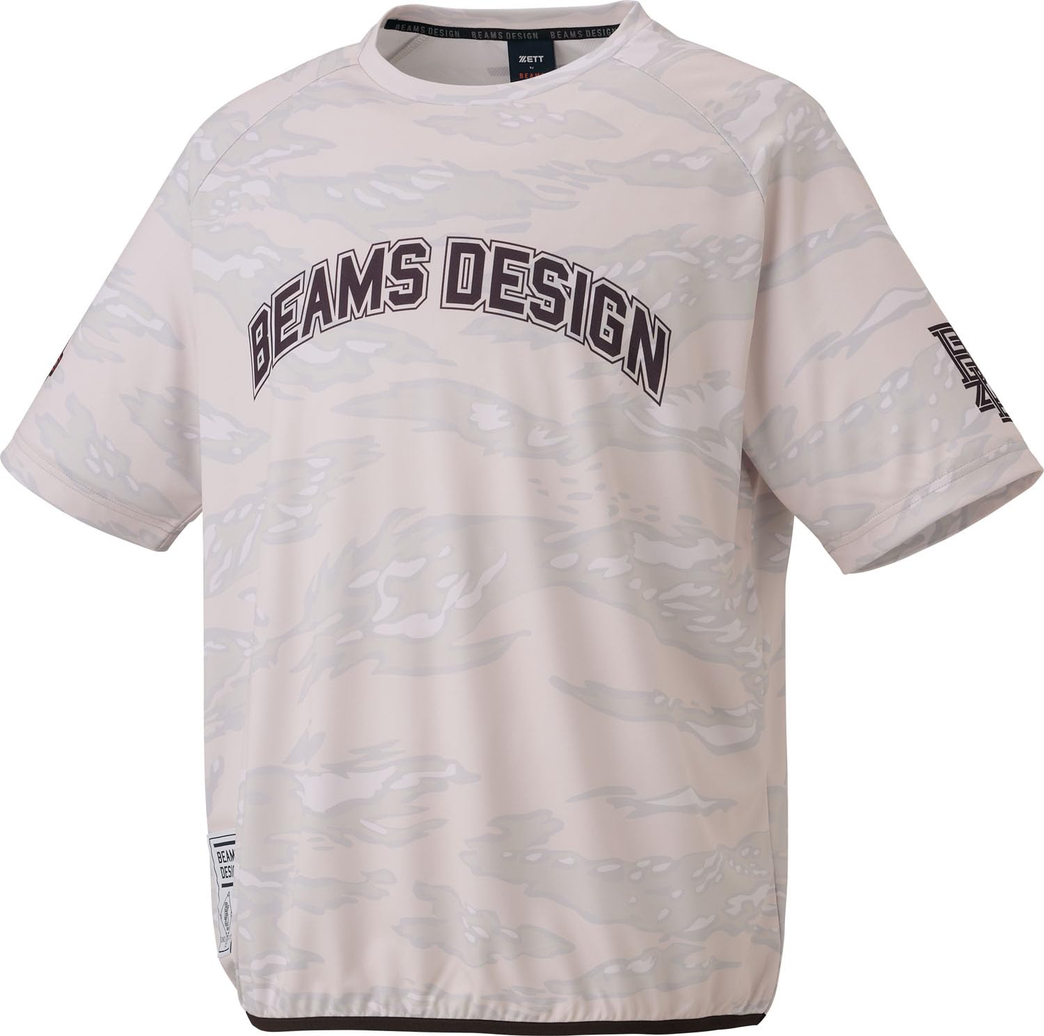 ZETT Бейсбол ZETT от BEAMS DESIGN Слоистый Бежевый XO BOT77606 Верх, Рубашка, (3200),